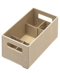 There's so much more in store. Perfectly complementing your space, this innovative and durable box looks good & organizes great with flex dividers that customize the interior to sort and order your belongings. The dividers simply pop open when you need them and pop back when you don't, creating order that makes it easy to find what you're looking for. There's so much more in store. Perfectly complementing your space, this innovative and durable box looks good & organizes great with flex dividers that customize the interior to sort and order your belongings. The dividers simply pop open when you need them and pop back when you don't, creating order that makes it easy to find what you're looking for.
