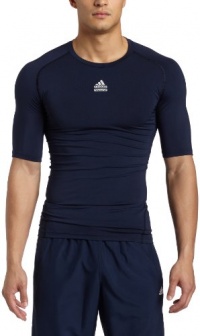 adidas Men's TECHFIT Cut & Sew Short-Sleeve Top (Collegiate Navy, Small) adidas Men's TECHFIT Cut & Sew Short-Sleeve Top (Collegiate Navy, Small)