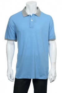 Club Room Blue Lake Heather Heather SS Polo Shirt Club Room Blue Lake Heather Heather SS Polo Shirt