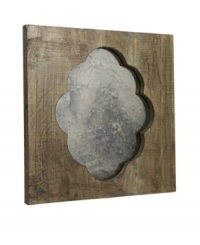 Regina Andrew combines a whimsical scalloped mirror with a straight-edged frame in distressed wood that's utterly charming in bedrooms, hallways and sitting areas. Regina Andrew combines a whimsical scalloped mirror with a straight-edged frame in distressed wood that's utterly charming in bedrooms, hallways and sitting areas.