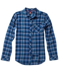 You don't need to know jack about lumber to get down with this look. Cozy flannel and a flattering fit give this Quicksilver button down its casual contemporary style. You don't need to know jack about lumber to get down with this look. Cozy flannel and a flattering fit give this Quicksilver button down its casual contemporary style.