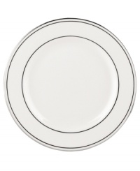 A Lenox classic, the Federal Platinum bread and butter plate adds a luxurious note to your table in exquisite white bone china with platinum trim. Coordinating Debut Platinum crystal stemware adds the finishing flourish. A Lenox classic, the Federal Platinum bread and butter plate adds a luxurious note to your table in exquisite white bone china with platinum trim. Coordinating Debut Platinum crystal stemware adds the finishing flourish.