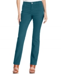 Look flawless in these Style&co. petite jeans -- featuring a slimming tummy-control panel and an array of brilliant hues! Look flawless in these Style&co. petite jeans -- featuring a slimming tummy-control panel and an array of brilliant hues!