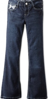 Almost Famous Girls 7-16 Lace Trim Jean, Dark Night, 7 Almost Famous Girls 7-16 Lace Trim Jean, Dark Night, 7