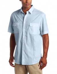 Perry Ellis Men's Short Sleeve Woven Shirt