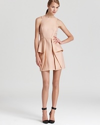 Dramatic lines and geometric pleats do the talking on Tibi's nude jacquard dress. Accessorize with jet black pumps and hints of neon for a modern, graphic look. Dramatic lines and geometric pleats do the talking on Tibi's nude jacquard dress. Accessorize with jet black pumps and hints of neon for a modern, graphic look.