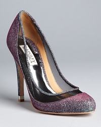 Sheerly sensational, these Badgley Mischka evening pumps work with any dressed-up look. Pair with contrast hosiery for a daytime look. Sheerly sensational, these Badgley Mischka evening pumps work with any dressed-up look. Pair with contrast hosiery for a daytime look.
