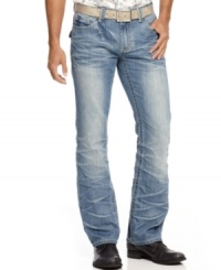 This INC International Concepts jeans offers a laid back look and a comfortable fit. This INC International Concepts jeans offers a laid back look and a comfortable fit.