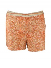 Free People Womens Maya Stretch Tribal Print Linen Shorts Free People Womens Maya Stretch Tribal Print Linen Shorts