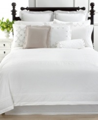 Simply sophisticated, the Trousseau Clover Embroidered bedskirt from Martha Stewart Collection evokes the elegance of vintage linens with its finished hem of intricate, scalloped dot embroidery. Featuring 300 thread count Egyptian cotton. (Clearance) Simply sophisticated, the Trousseau Clover Embroidered bedskirt from Martha Stewart Collection evokes the elegance of vintage linens with its finished hem of intricate, scalloped dot embroidery. Featuring 300 thread count Egyptian cotton. (Clearance)