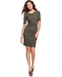 This petite sheath from Jones New York is the perfect work dress. Pair it with sky-high pumps or stylish wedges for a confidence-boosting ensemble!