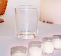 72 Clear Glass Votive Holders 72 Clear Glass Votive Holders