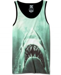 Thrill ride. Get your heart racing with this fun graphic tank from DC Shoes. Thrill ride. Get your heart racing with this fun graphic tank from DC Shoes.
