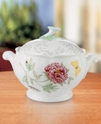 Serving pieces coordinate with the mix-and-match dinnerware for a complete customized collection. In varied floral and butterfly designs. Dishwasher safe. Serving pieces coordinate with the mix-and-match dinnerware for a complete customized collection. In varied floral and butterfly designs. Dishwasher safe.