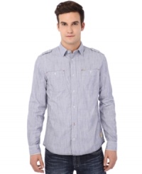 Your weekend look is set. This shirt from Buffalo David Bitton is instant casual cool. Your weekend look is set. This shirt from Buffalo David Bitton is instant casual cool.
