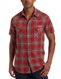 Lucky Brand Men's Short Sleeve Colored Plaid Shirt Lucky Brand Men's Short Sleeve Colored Plaid Shirt