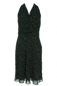 Evan Picone Racer Back Dotted Dress Evan Picone Racer Back Dotted Dress