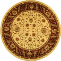 Safavieh Lyndhurst Collection LNH215A Ivory and Red Round Area Rug, 5-Feet 3-Inch Safavieh Lyndhurst Collection LNH215A Ivory and Red Round Area Rug, 5-Feet 3-Inch