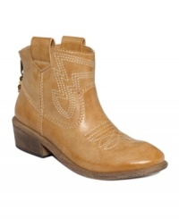 Structured and short. American Rag's Sam booties are great for year-round wear. Structured and short. American Rag's Sam booties are great for year-round wear.