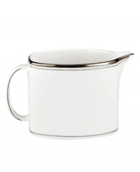 Set the table with poise and purpose. The Library Lane collection features tailored platinum bands on white china that bring black tie elegance to any meal. Set the table with poise and purpose. The Library Lane collection features tailored platinum bands on white china that bring black tie elegance to any meal.
