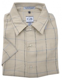 Geoffrey Beene Men's Plaid Short Sleeve Button Down Shirt Geoffrey Beene Men's Plaid Short Sleeve Button Down Shirt