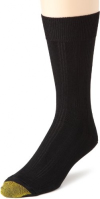 Gold Toe Men's Freshcare Dress Rib 3 Pack,Black,10-13