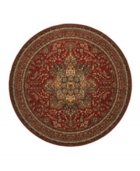 The Couristan Kashimar area rug is inspired by classic Oriental and Persian motifs, featuring a richly detailed design in warm red with grey florals. With features like 100% New Zealand semi-worsted wool, Couristan's exclusive locked in weave, crystal-point finish and hand-knotted fringes, the Medallion Antique Red rug offers a sophisticated addition to any room of your home. The Couristan Kashimar area rug is inspired by classic Oriental and Persian motifs, featuring a richly detailed design in warm red with grey florals. With features like 100% New Zealand semi-worsted wool, Couristan's exclusive locked in weave, crystal-point finish and hand-knotted fringes, the Medallion Antique Red rug offers a sophisticated addition to any room of your home.