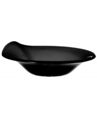 Sleek in black glass with fluid edge, this deep Cera bowl from Villeroy & Boch lends easy sophistication to modern settings. A stylish standalone piece that complements patterns and whiteware, too. Sleek in black glass with fluid edge, this deep Cera bowl from Villeroy & Boch lends easy sophistication to modern settings. A stylish standalone piece that complements patterns and whiteware, too.