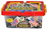 Civil War Army action figure Playset with Over 100 Pieces and Playmat in Collector's Carrying Case Civil War Army action figure Playset with Over 100 Pieces and Playmat in Collector's Carrying Case