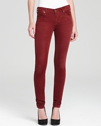 Kick start your fall wardrobe with these Citizens of Humanity skinny pants, rendered in sumptuous stretch corduroy. Kick start your fall wardrobe with these Citizens of Humanity skinny pants, rendered in sumptuous stretch corduroy.