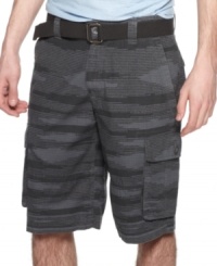 Get a little rugged for a classic casual style in these ripstop shorts from American Rag. Get a little rugged for a classic casual style in these ripstop shorts from American Rag.