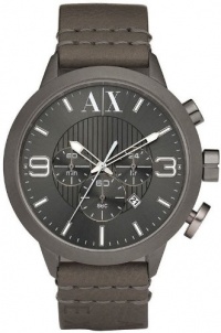 A|X Armani Exchange Watch Men's Ion Leather Strap Watch AX1153 A|X Armani Exchange Watch Men's Ion Leather Strap Watch AX1153