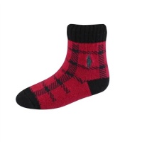 Polo Ralph Lauren infant boys Buffalo Plaid Crew grippers socks red 1 pair - 6-12 months Polo Ralph Lauren infant boys Buffalo Plaid Crew grippers socks red 1 pair - 6-12 months