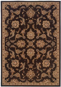 Sphinx SALERNO 2838C Black 1'11 x 3'3 Rectangle Rug Machine-made Nylon Sphinx SALERNO 2838C Black 1'11 x 3'3 Rectangle Rug Machine-made Nylon