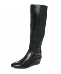 Circa by Joan & David's Yonita wedge boots are elegant and sleek--pair them with virtually anything. Circa by Joan & David's Yonita wedge boots are elegant and sleek--pair them with virtually anything.