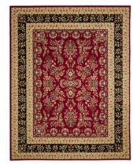 Safavieh's Lyndhurst collection offers the beauty and painstaking detail of traditional Persian and European styles with the ease of polypropylene. With a symphony of florals, vines and latticework detailing, these beautiful rugs bring warmth and life to any room. Polypropylene resists stains, keeping rugs pristine for years to come. Step into a labyrnthine garden where shapes, colors and ornate detailing weave together to create an enchanted tableau. This rug features a dramatic black border with a bold red interior. (Clearance) Safavieh's Lyndhurst collection offers the beauty and painstaking detail of traditional Persian and European styles with the ease of polypropylene. With a symphony of florals, vines and latticework detailing, these beautiful rugs bring warmth and life to any room. Polypropylene resists stains, keeping rugs pristine for years to come. Step into a labyrnthine garden where shapes, colors and ornate detailing weave together to create an enchanted tableau. This rug features a dramatic black border with a bold red interior. (Clearance)