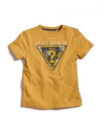 GUESS Kids Boys Tee With Triangle Appliqué, YELLOW (16/18) GUESS Kids Boys Tee With Triangle Appliqué, YELLOW (16/18)
