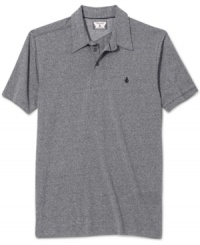 In a relaxed cotton blend, this chilled-out polo from Volcom takes a classic and makes it cool. In a relaxed cotton blend, this chilled-out polo from Volcom takes a classic and makes it cool.