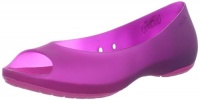 Crocs Women's Carlie Peep Toe Ombre Flat Crocs Women's Carlie Peep Toe Ombre Flat