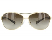 New Ray Ban RB3386 001/13 Oversized Aviator Arista/Brown Gradient Lens 67mm Sunglasses New Ray Ban RB3386 001/13 Oversized Aviator Arista/Brown Gradient Lens 67mm Sunglasses