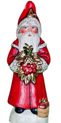 Vaillancourt Santa with Gold Pineapples Vaillancourt Santa with Gold Pineapples