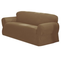 Maytex Mills 1-Piece Canvas Slipcover for Sofa, Beige Maytex Mills 1-Piece Canvas Slipcover for Sofa, Beige