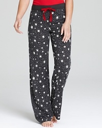 A star-struck print adorns these pajama pants from PJ Salvage. A star-struck print adorns these pajama pants from PJ Salvage.
