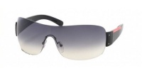 PRADA SPORT SUNGLASSES SPS 07F SPS07F 1AB-5D1 Gloss Black Shield Shades PRADA SPORT SUNGLASSES SPS 07F SPS07F 1AB-5D1 Gloss Black Shield Shades