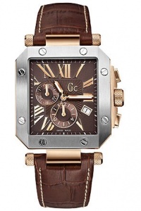 Gc Swiss Chronograph Brown Leather Mens Watch G50001G1 Gc Swiss Chronograph Brown Leather Mens Watch G50001G1