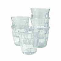 Duralex Picardie 8-3/4-Ounce Clear Tumbler, Set of 6 Duralex Picardie 8-3/4-Ounce Clear Tumbler, Set of 6