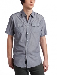 Burnside Men's Implode Woven Short Sleeve Woven Shirt Burnside Men's Implode Woven Short Sleeve Woven Shirt