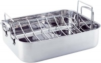 KitchenAid Gourmet Distinctions Stainless Steel 16-1/2-Inch Polished Roaster with Rack KitchenAid Gourmet Distinctions Stainless Steel 16-1/2-Inch Polished Roaster with Rack
