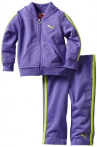 Puma - Kids Baby-girls Infant Tricot Track Jacket And Pant Set, Purple, 18 Months Puma - Kids Baby-girls Infant Tricot Track Jacket And Pant Set, Purple, 18 Months