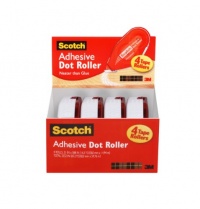 Scotch Adhesive Dot Roller Value Pack .31 Inches x 49 Feet, 4-Pack (6055BNS) Scotch Adhesive Dot Roller Value Pack .31 Inches x 49 Feet, 4-Pack (6055BNS)